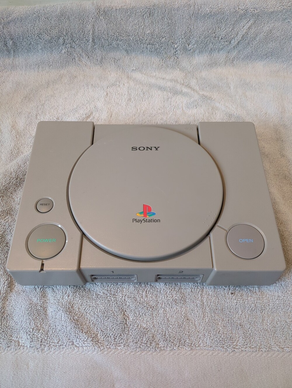 Sony PlayStation 1 Ps1 Console OEM Controllers Cables Memory SCPH-7501 Tested